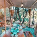 Dining area at Nayalap - a boutique glamping place in Kumaon