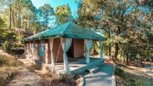 Topmost tent with sitout porch